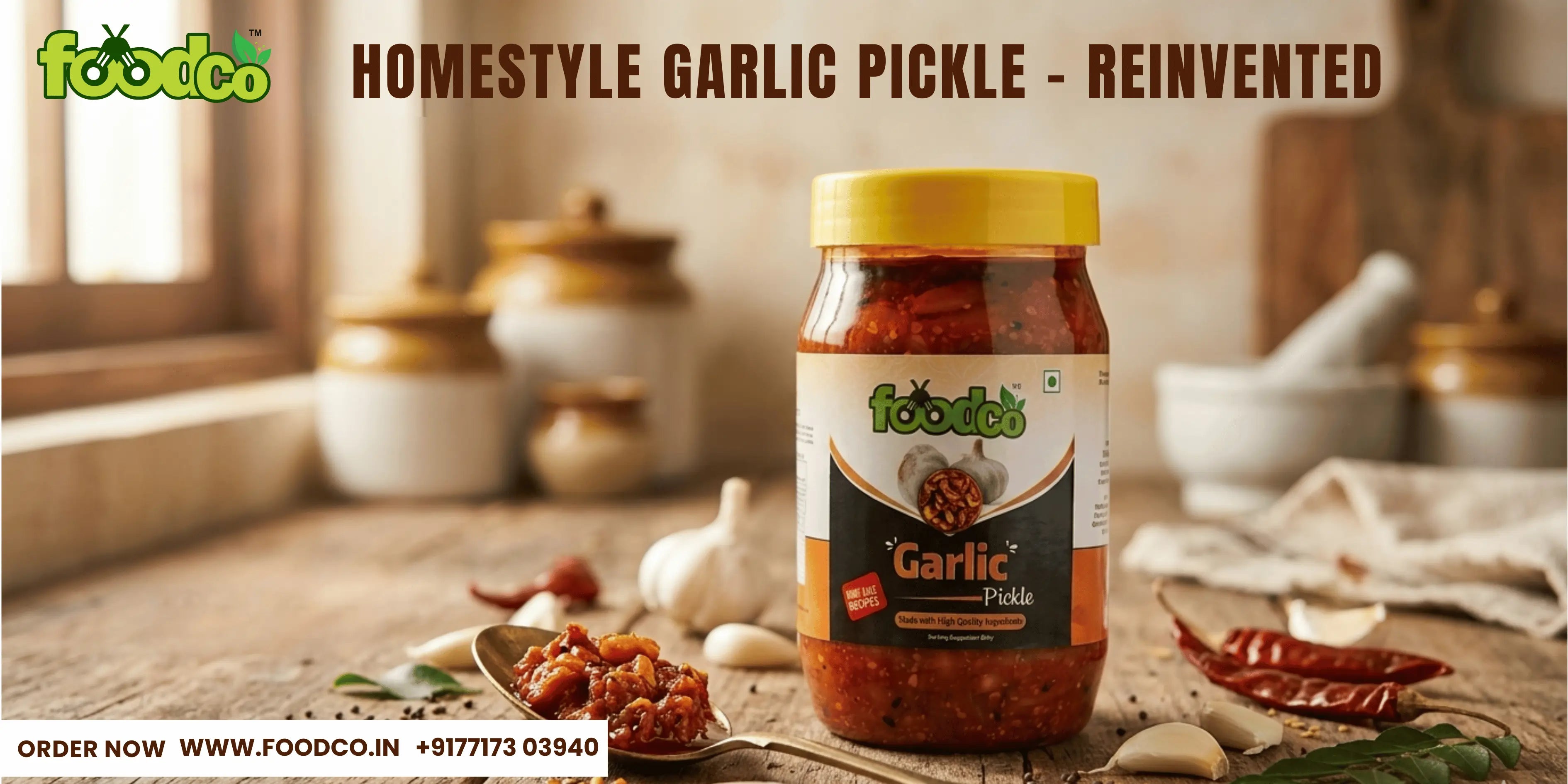 Best Garlic Pickle Seller and Manufacturer in Chandigarh | Foodco