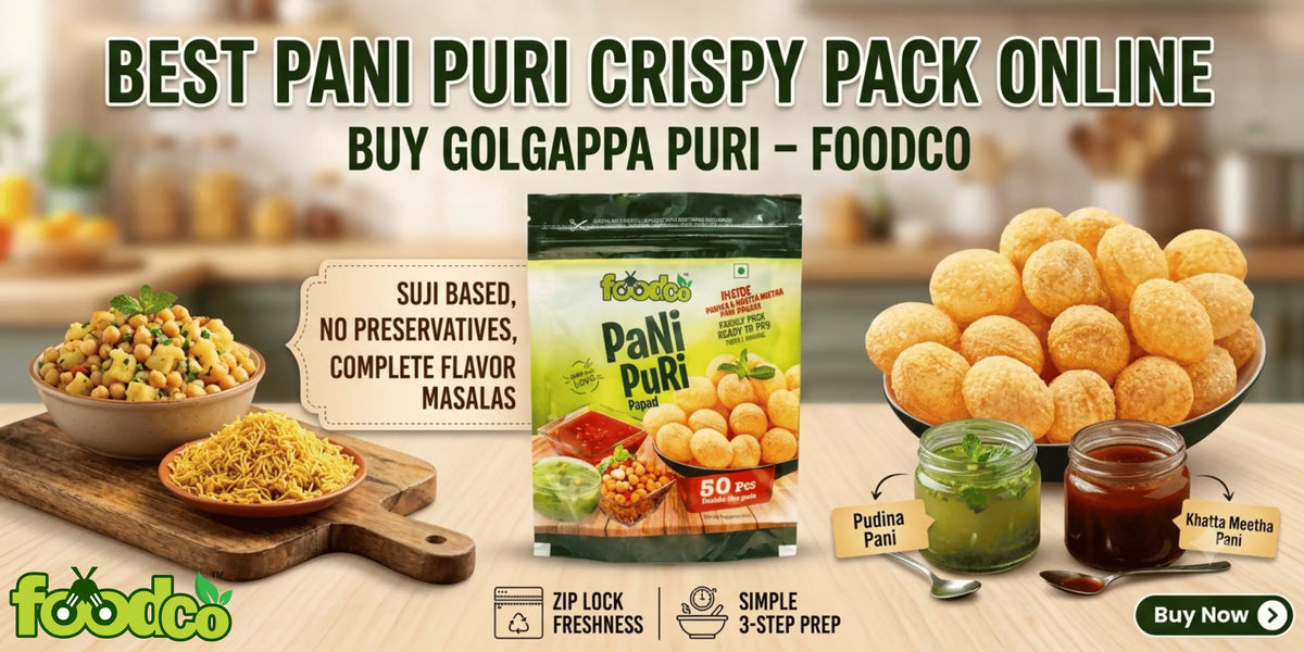 Best Pani Puri Crispy Pack Online  Buy Golgappa Puri – Foodco