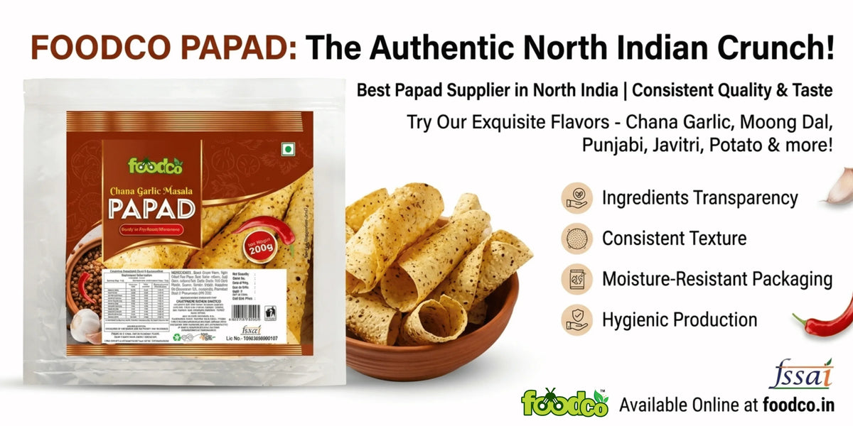 Best Papad Supplier in North India | Foodco