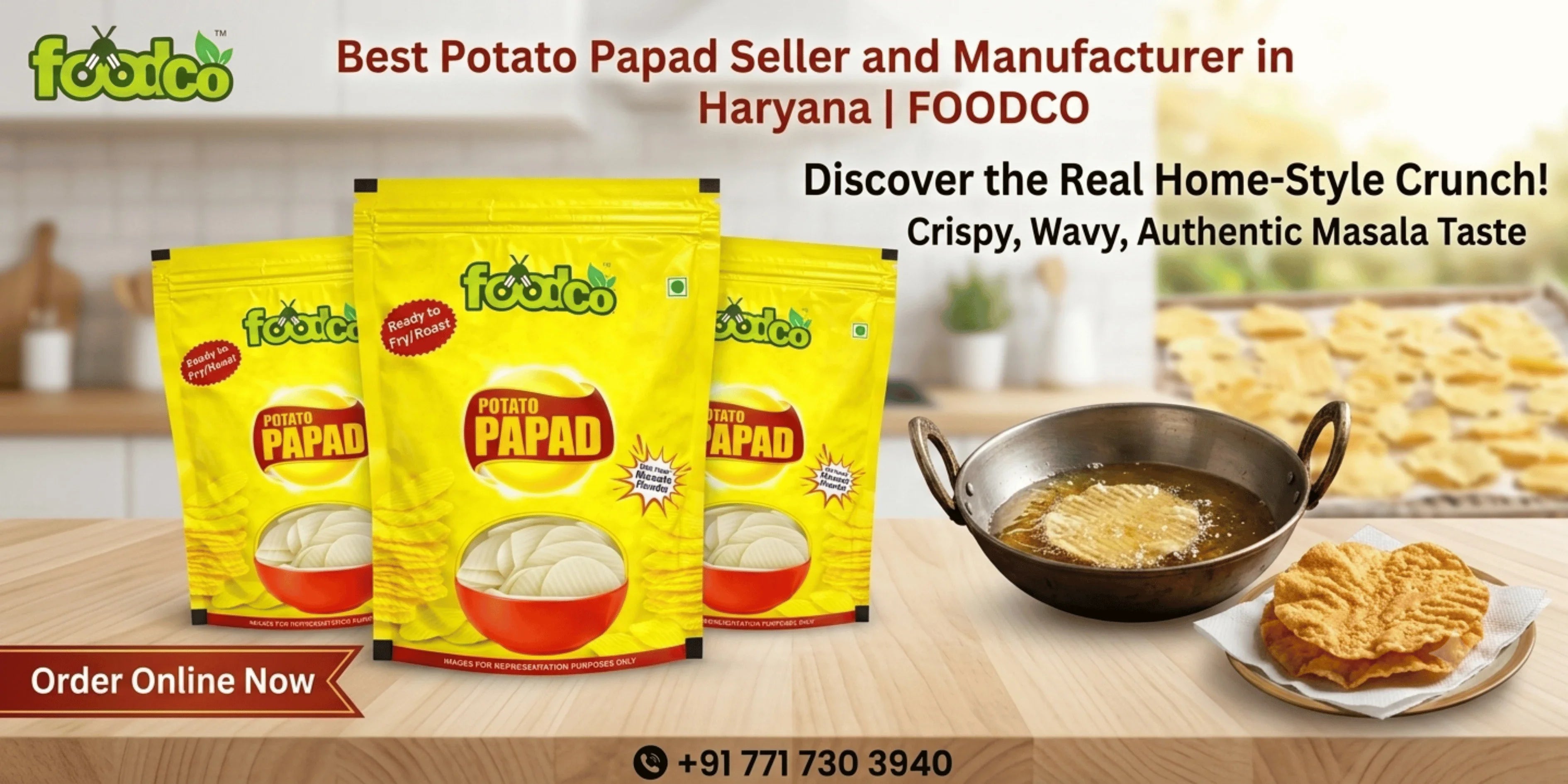 Best Potato Papad Seller and Manufacturer in Haryana  Foodco