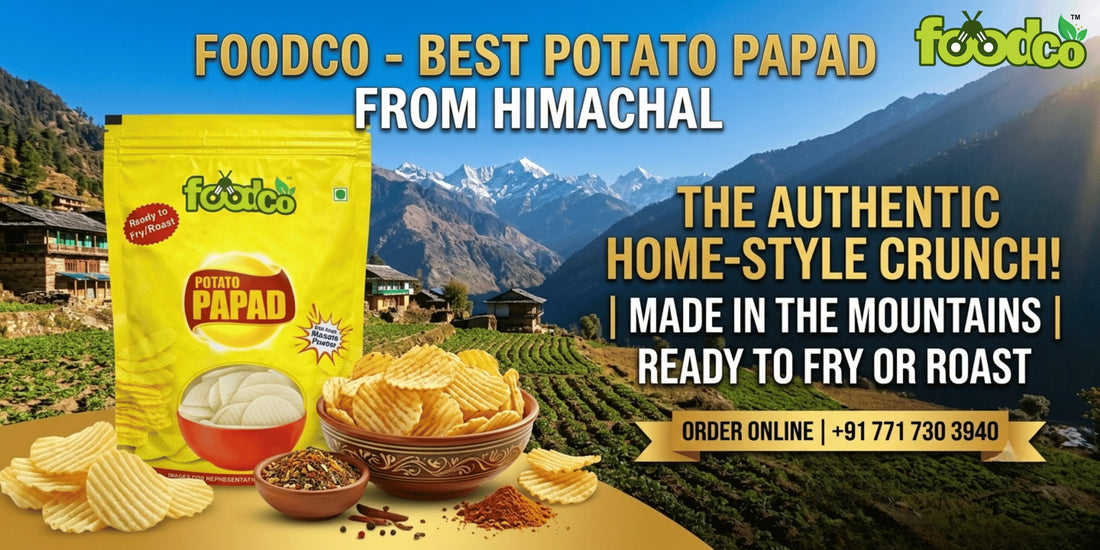 Best Potato Papad Seller and Manufacturer in Himachal | Foodco 