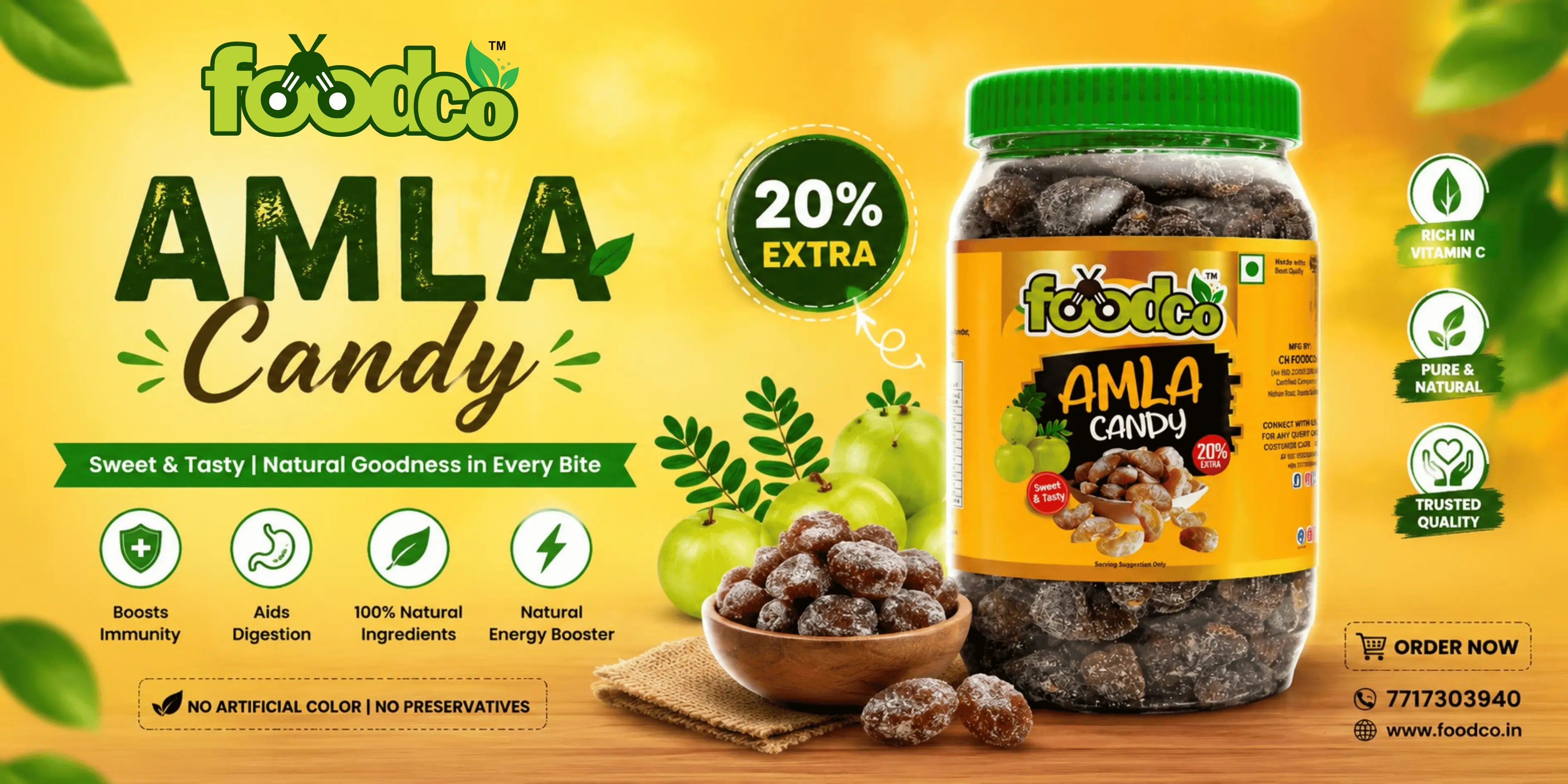 Best Sweet Amla Candy Manufacturers in Chandigarh | FoodCo