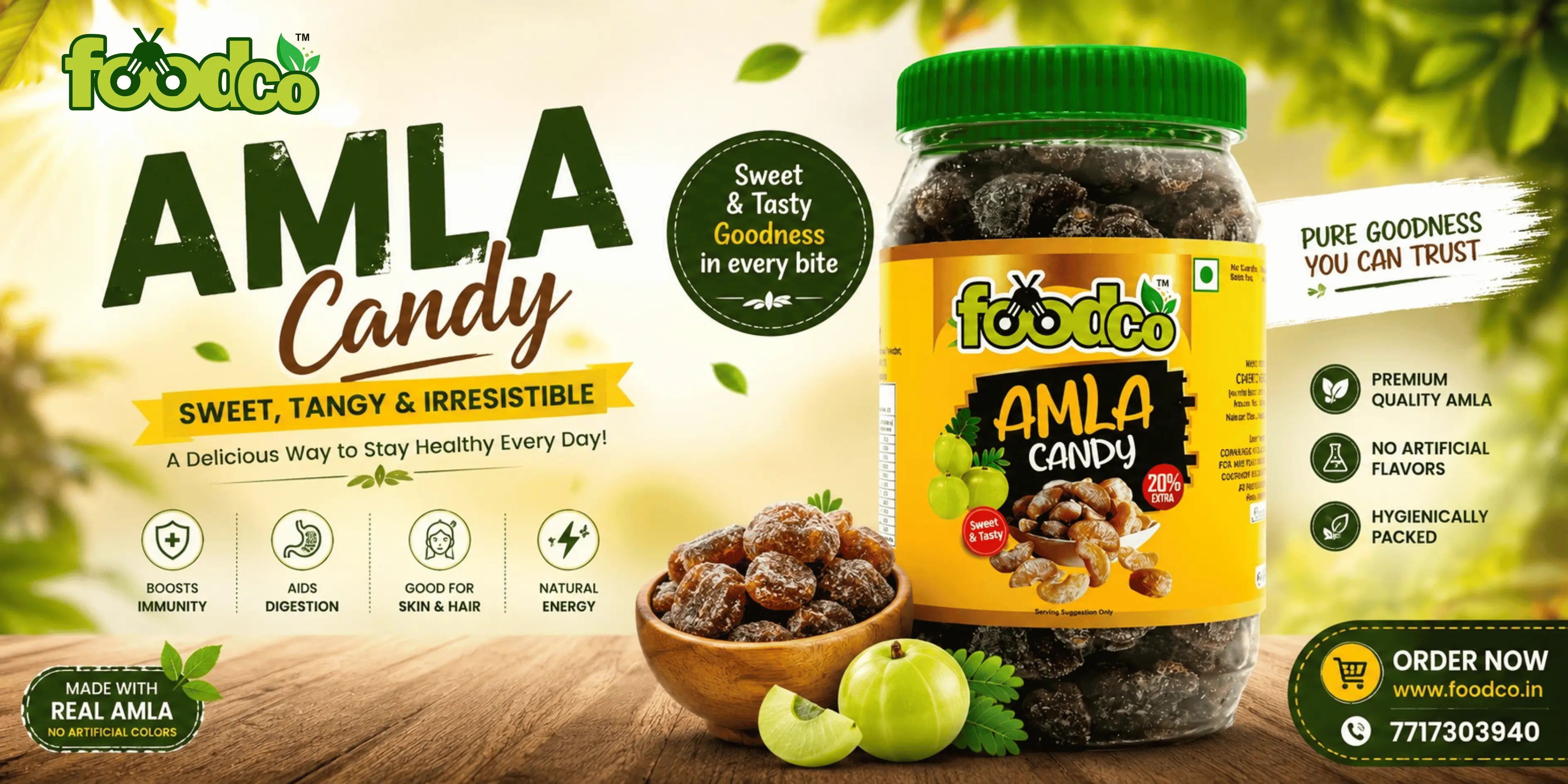 Best Sweet Amla Candy Online in North India | FoodCo