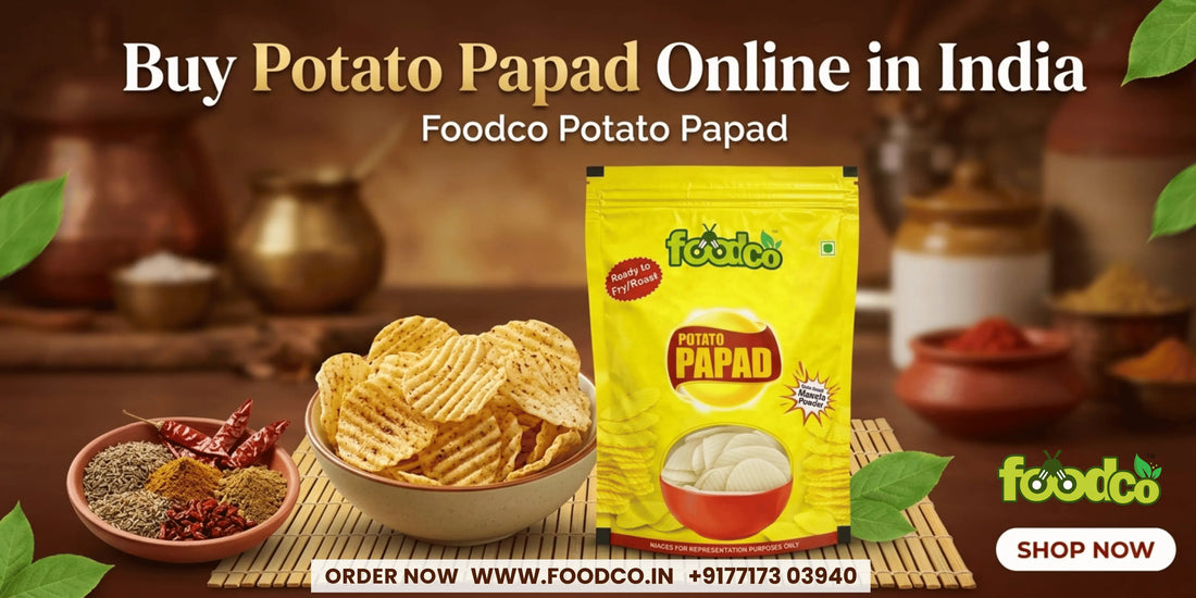 Buy Crispy Potato Papad Online in India  Foodco 