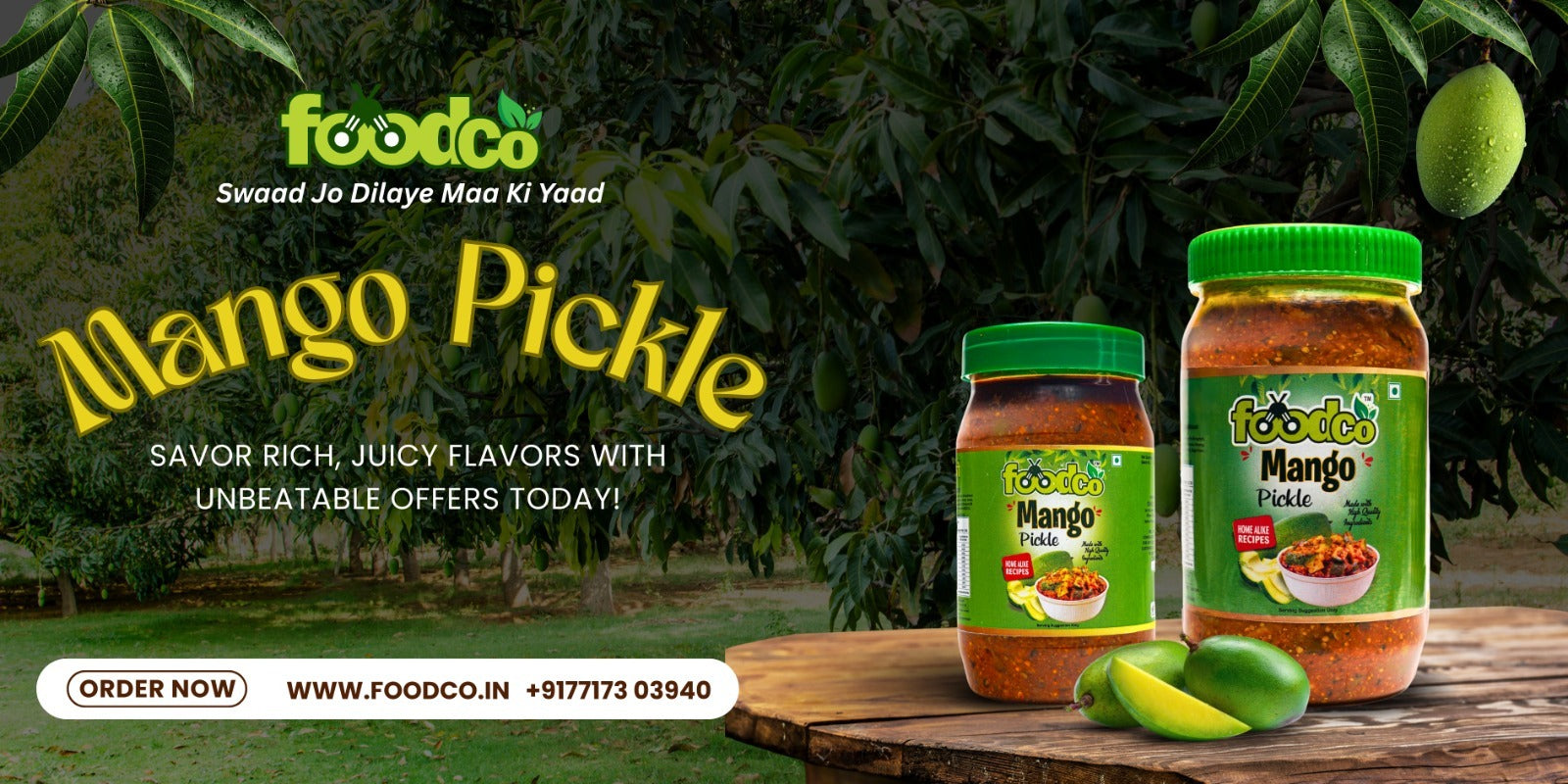 Best Mango Pickle Seller and Manufacture in North india | Foodco