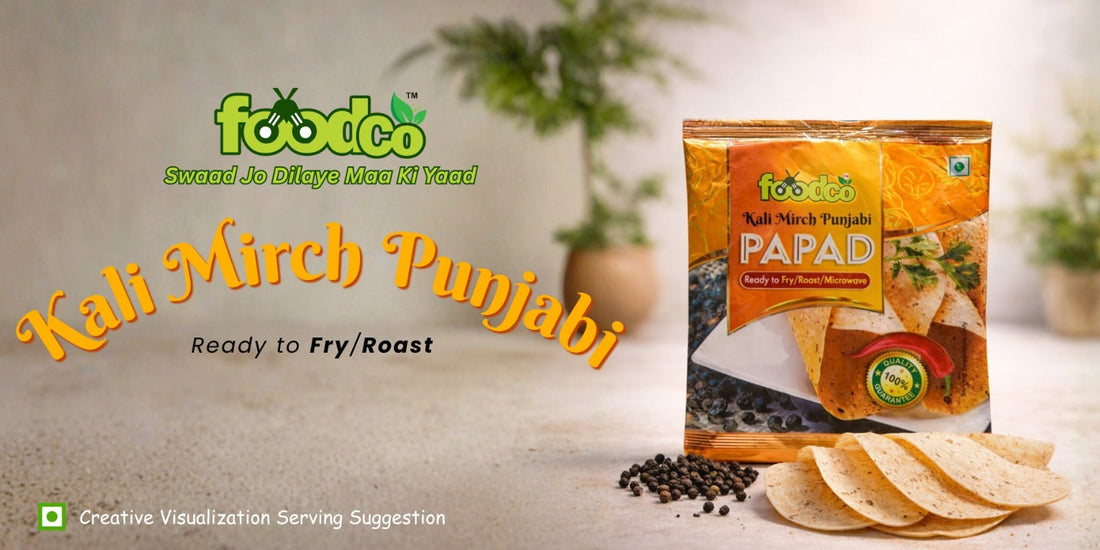 Kali mirch papad blog