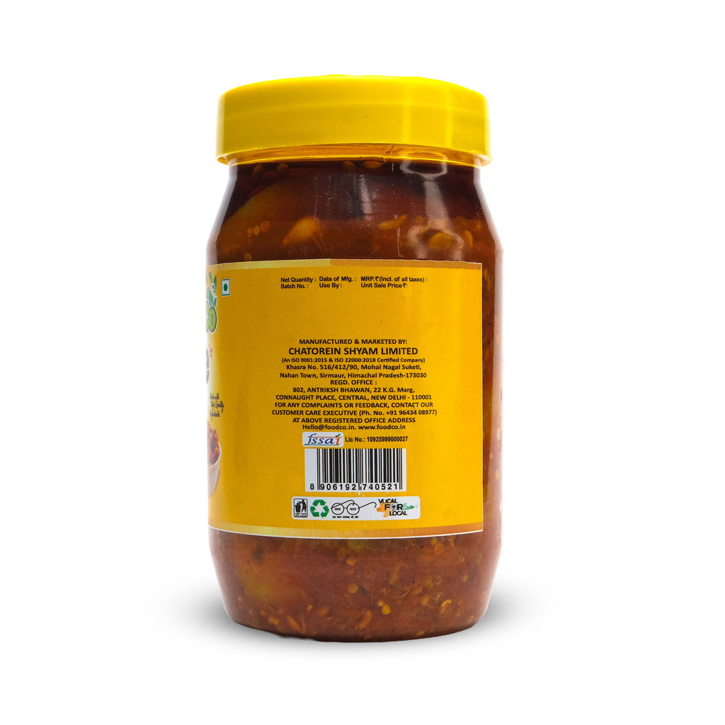 Jar of spicy sauce