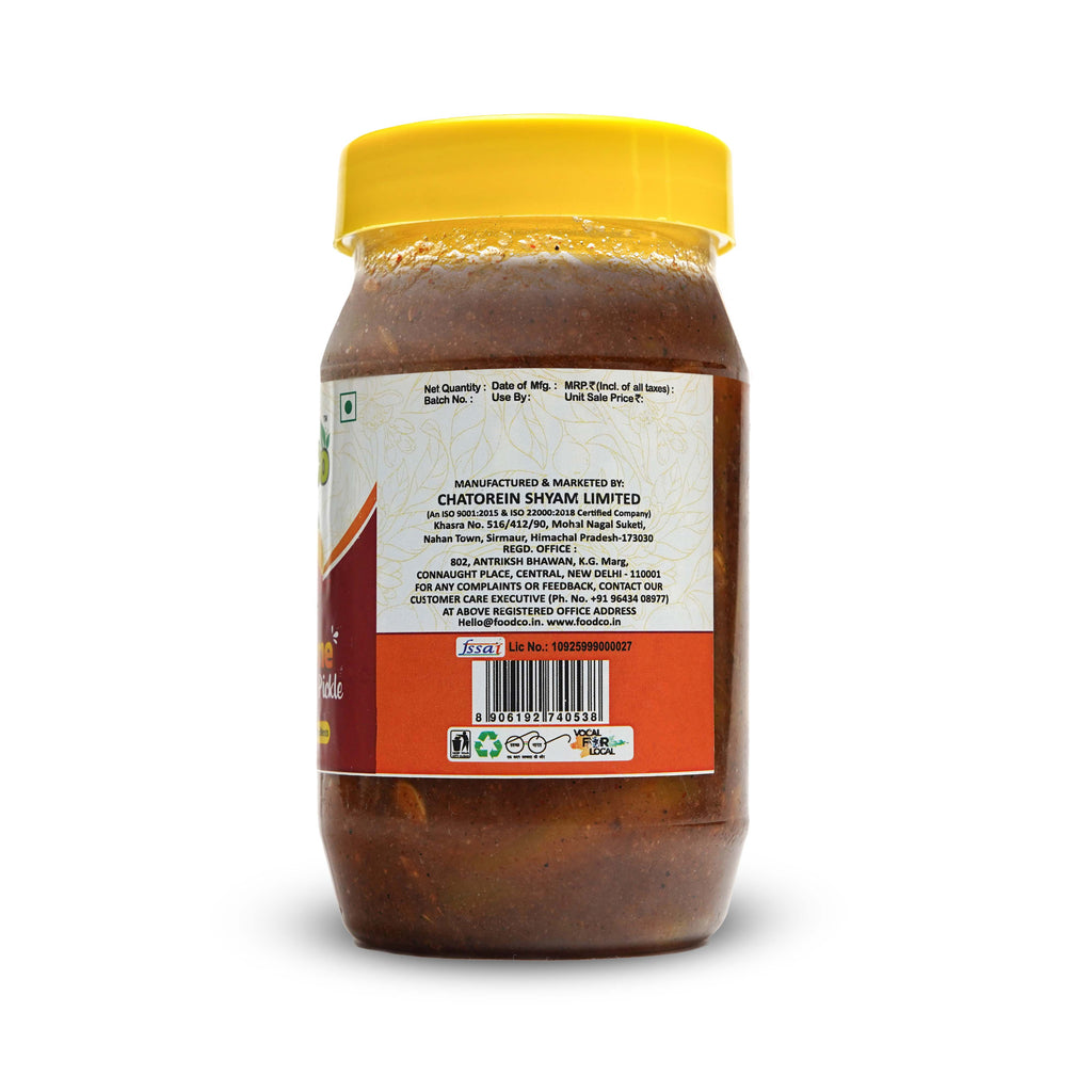 Jar of Chhota Bhagwan with a yellow lid on a white background